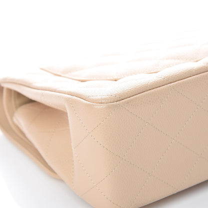 Chanel Caviar Quilted Jumbo Double Flap Beige Clair 14 of 14