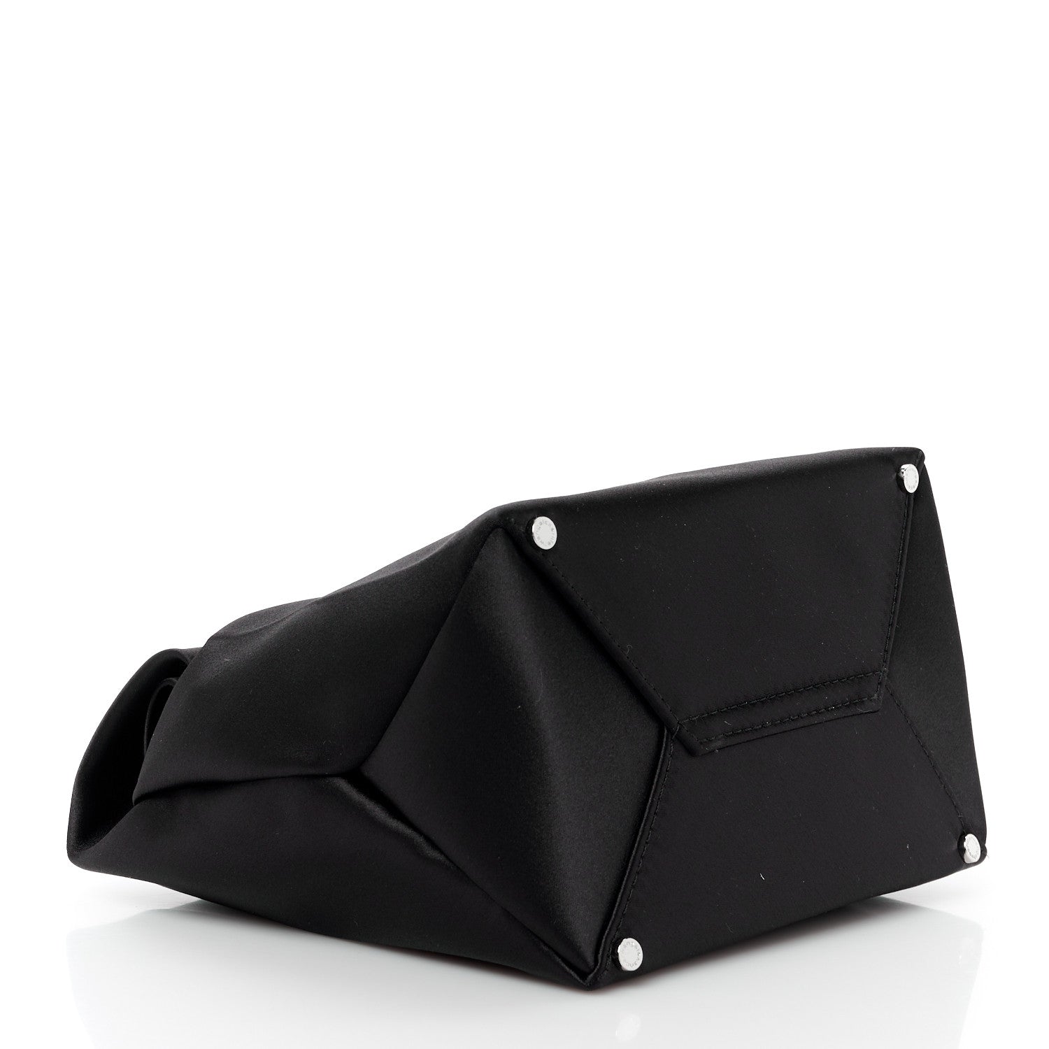 Alexander Wang Satin Lunch Bag Clutch Black 4 of 12