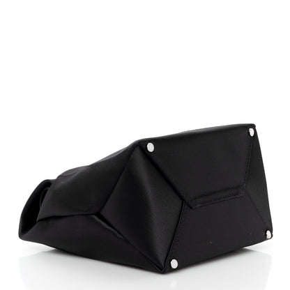 Alexander Wang Satin Lunch Bag Clutch Black 4 of 12