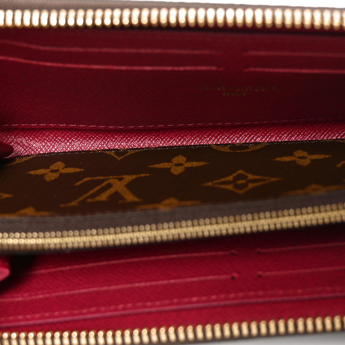 Louis Vuitton Monogram Clemence Wallet Fuchsia 5 of 6