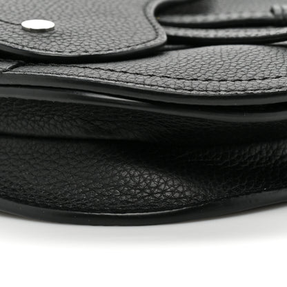 Christian Dior Grained Calfskin Saddle Messenger Bag Black 9 of 10