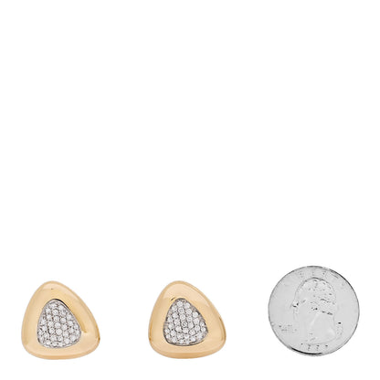 Roberto Coin 18K Yellow Gold Diamond Capri Plus Earrings 2 of 4