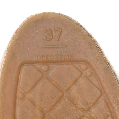 Chanel Crepe Patent CC Espadrilles 37 Multicolor Black 7 of 9