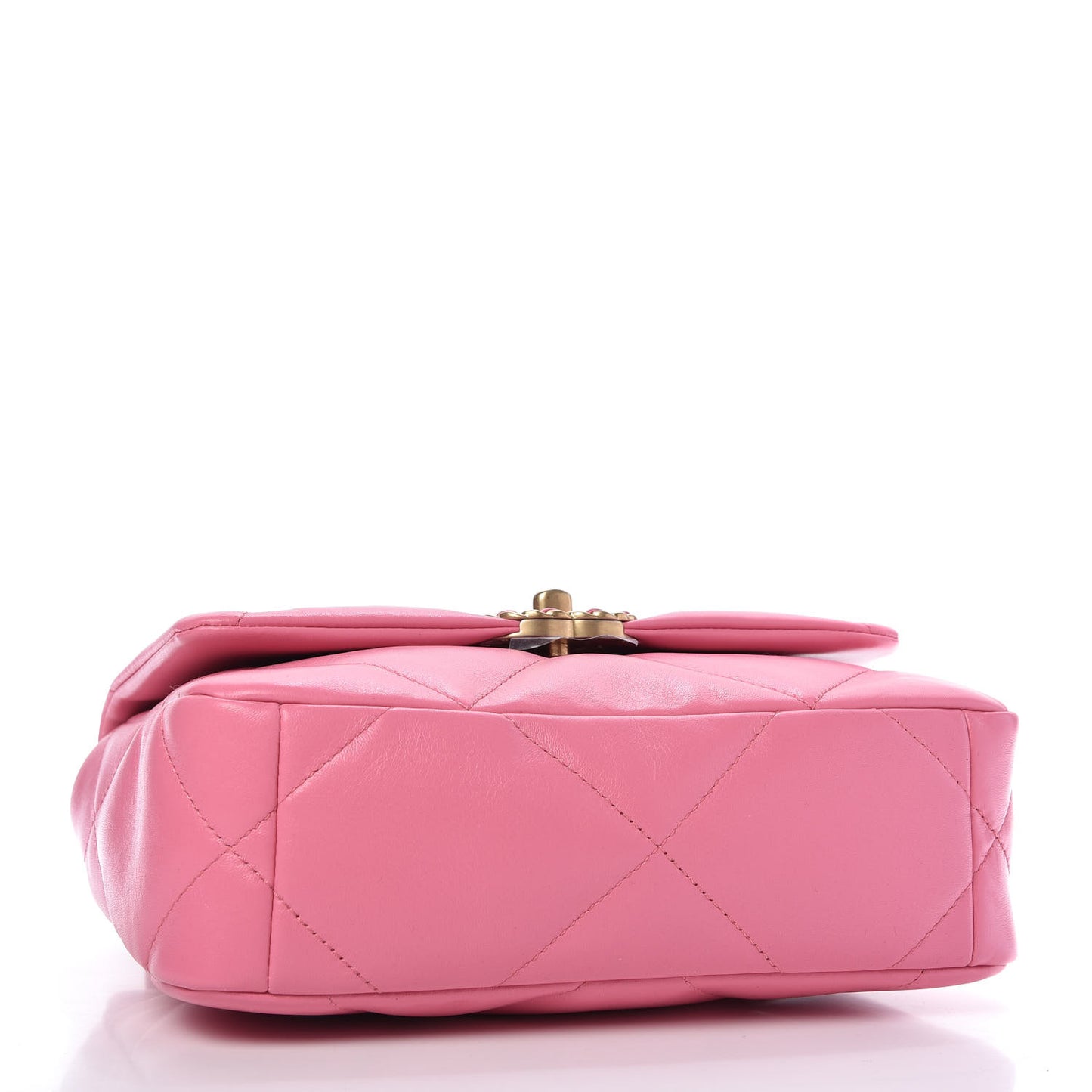 Lambskin Quilted Medium Chanel 19 Flap Pink