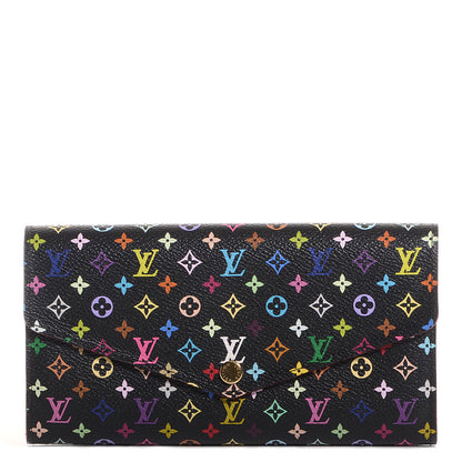 Louis Vuitton Monogram Multicolor Sarah Wallet NM Black Grenade 1 of 8