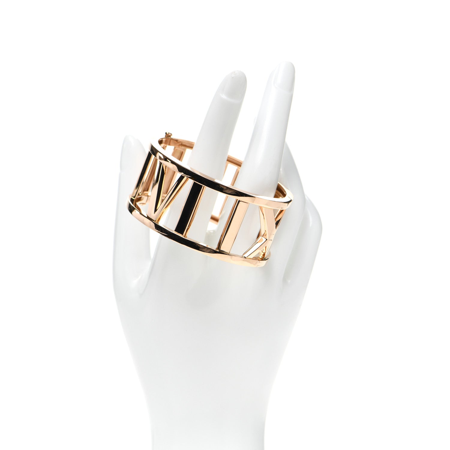 Tiffany 18K Rose Gold Wide Atlas Bangle 2 of 5
