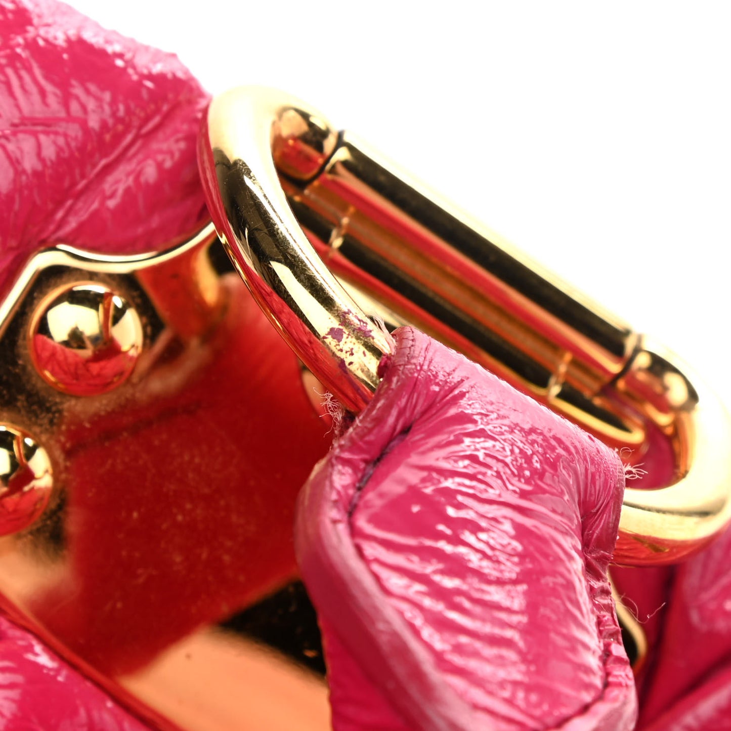 Matelasse Shoulder Bag Fuxia