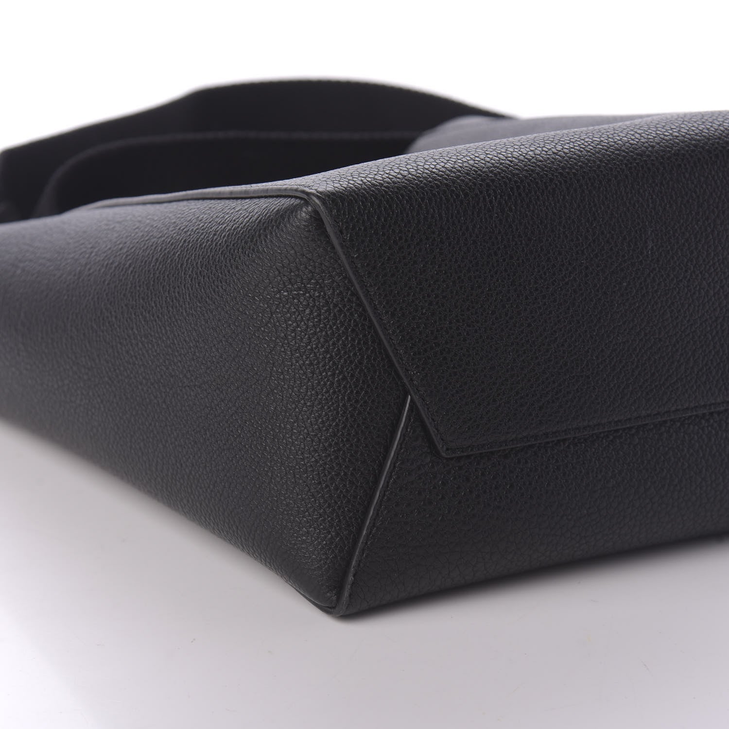Celine Soft Grained Calfskin Sangle Bucket Bag Black 6 of 9