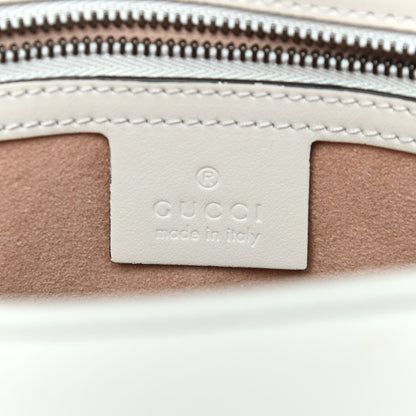 Gucci Calfskin Matelasse Small GG Marmont Shoulder Bag White 6 of 9