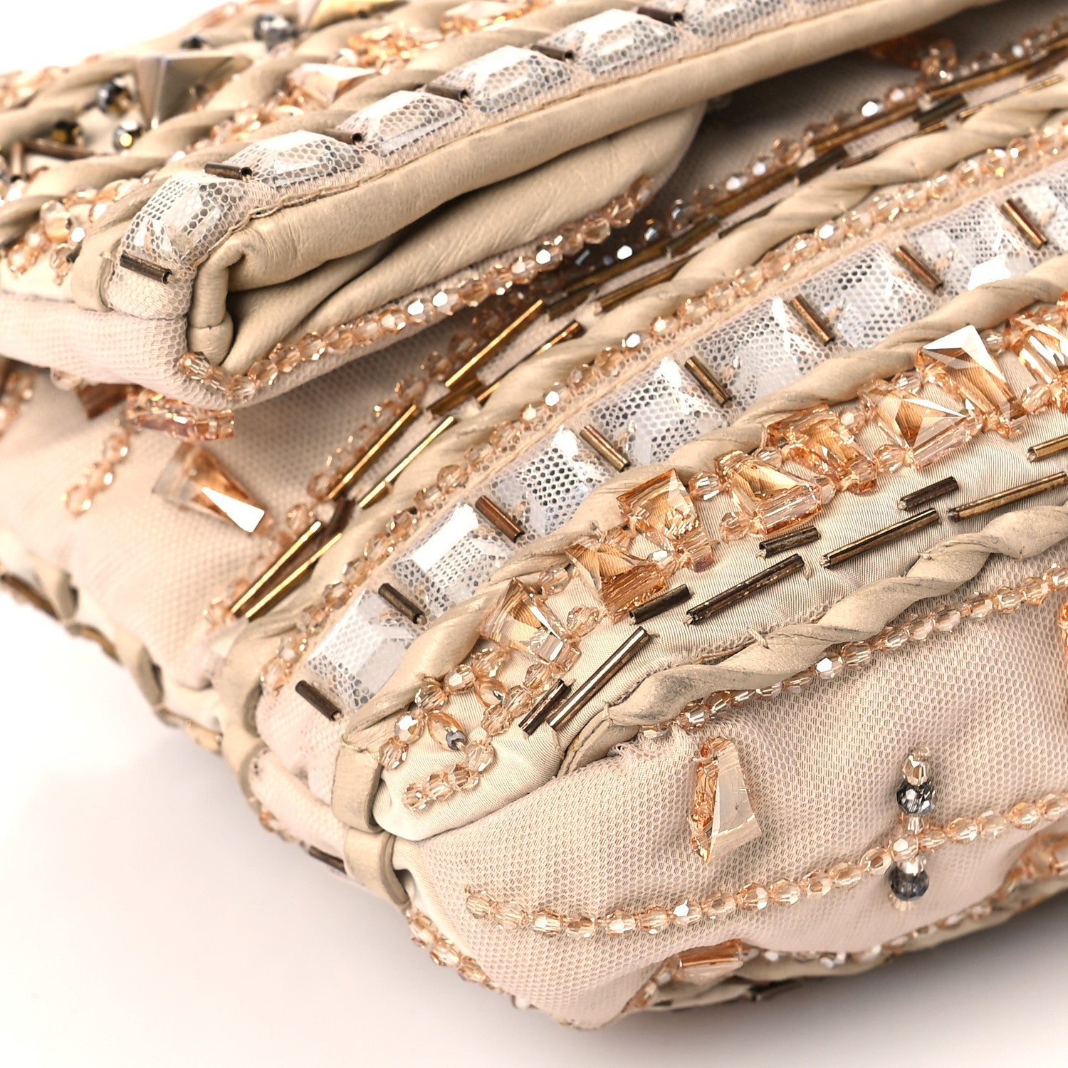Louis Vuitton Canvas Crystal Embellished Altair Clutch 7 of 9