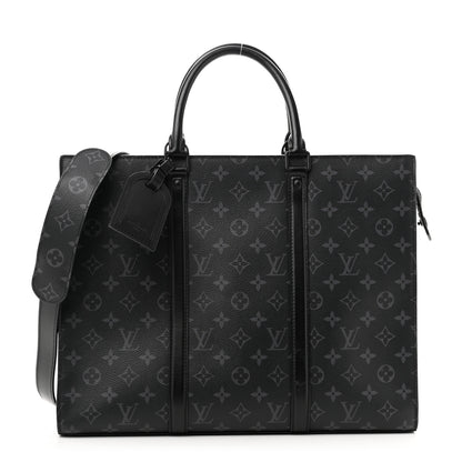 Louis Vuitton Monogram Eclipse Sac Plat Horizontal Zipper 1 of 12