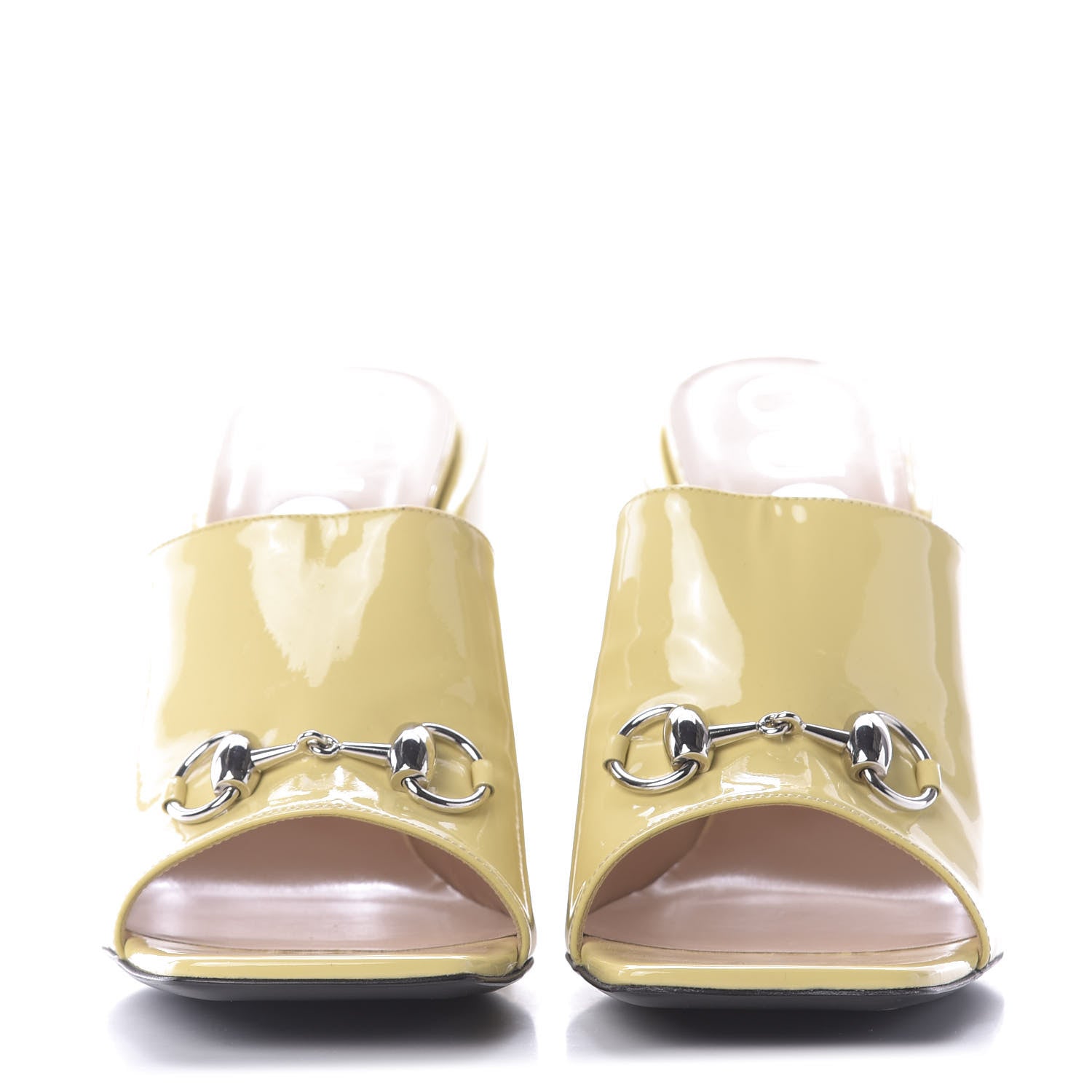Gucci Patent Lexi Horsebit High-Heel Slide Sandals 41 Burro 2 of 14