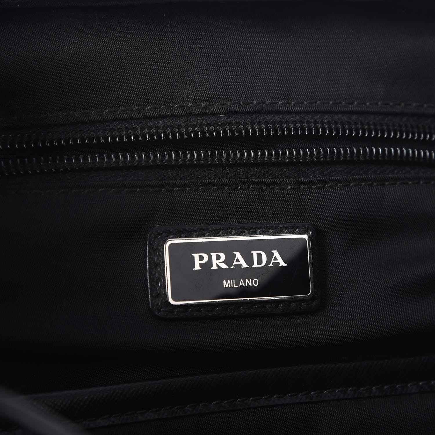 Prada Tessuto Nylon Double Buckle Backpack Black 6 of 9