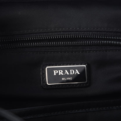 Prada Tessuto Nylon Double Buckle Backpack Black 6 of 9