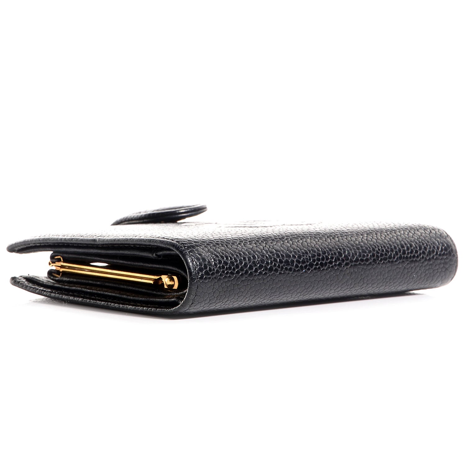Chanel Caviar CC Timeless French Wallet Black 4 of 7