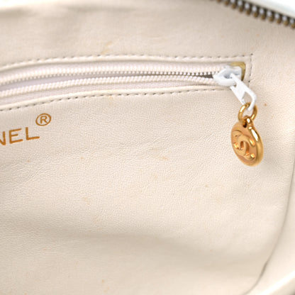 Chanel Lambskin Quilted Tassel Camera Case White 11 of 14