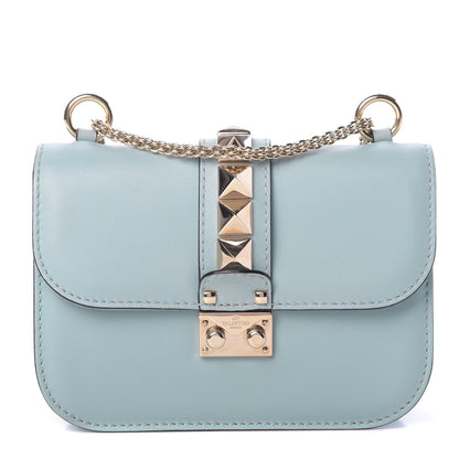 Valentino Garavani Vitello Small Glam Lock Rockstud Flap Sky Sorbet 1 of 11