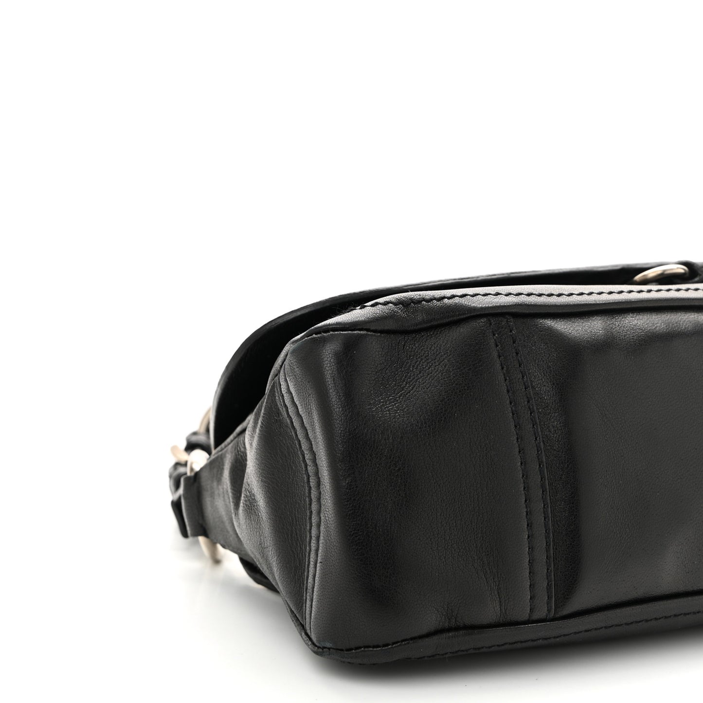 Soft Calf Shoulder Bag Black