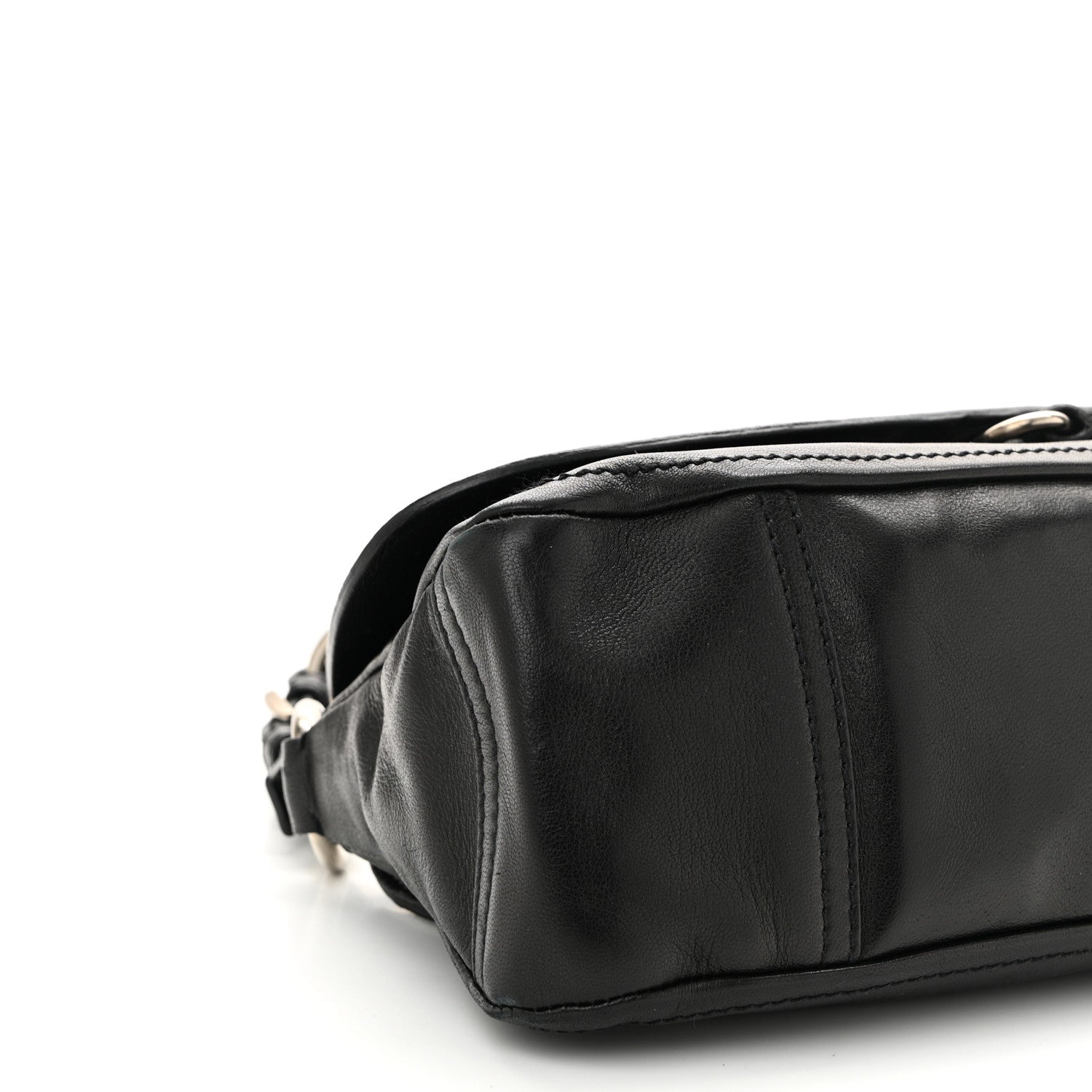Prada Soft Calf Shoulder Bag Black 8 of 9