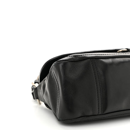 Prada Soft Calf Shoulder Bag Black 8 of 9