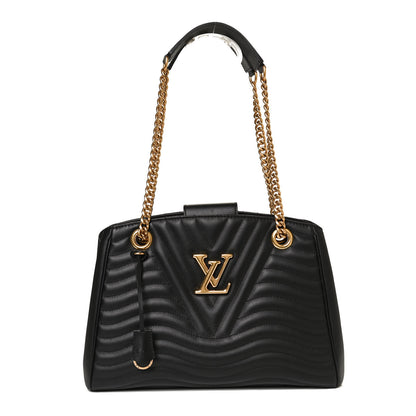 Louis Vuitton Calfskin New Wave Chain Tote Black 1 of 10