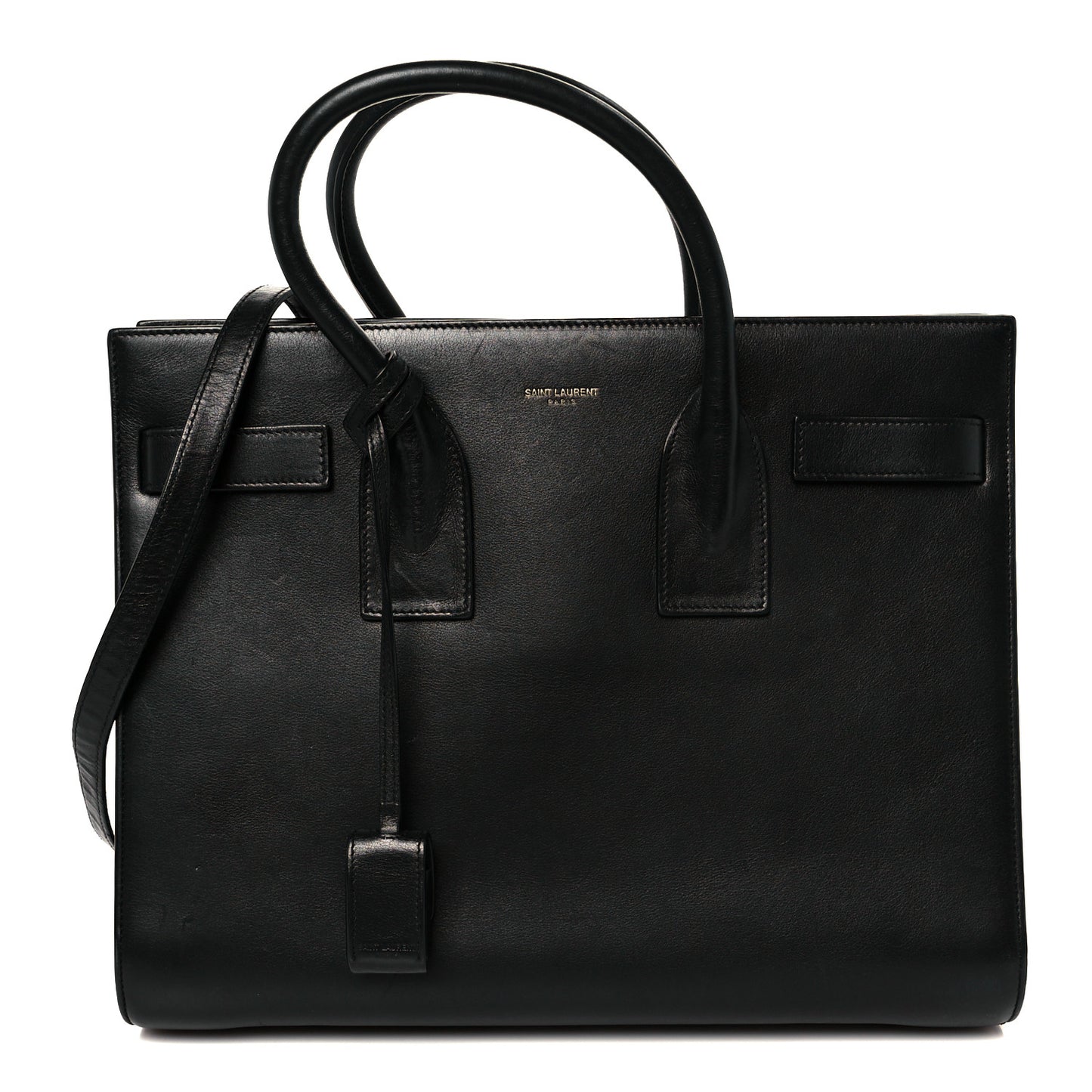 Calfskin Small Sac De Jour Black
