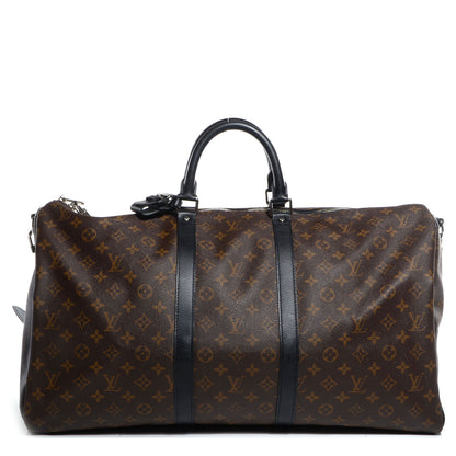 Louis Vuitton Monogram Macassar Keepall Bandouliere 55 1 of 7