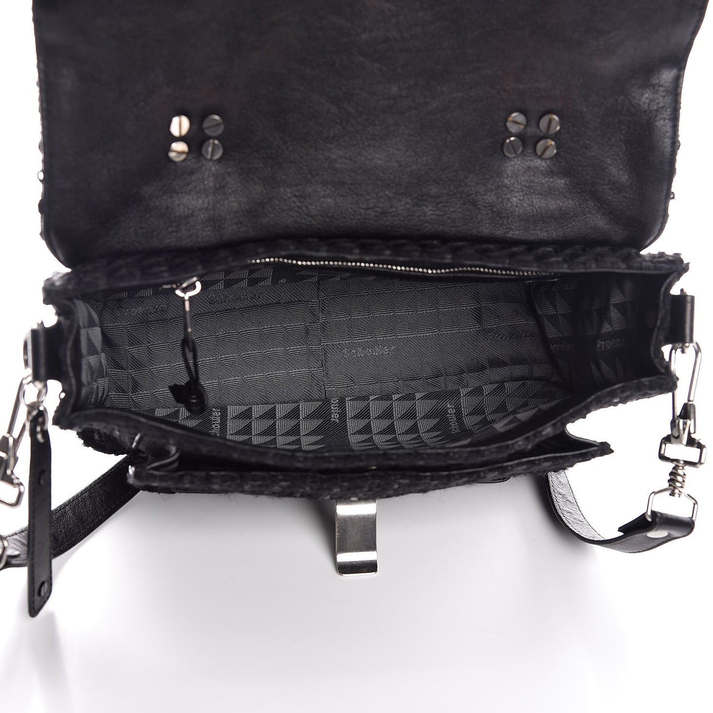 Lorma Tweed Lambskin Tiny PS1 Satchel Black
