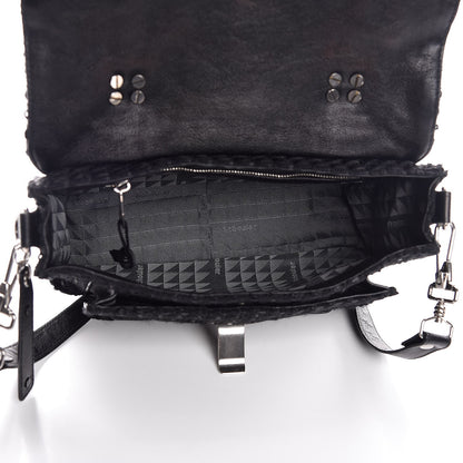 Proenza Schouler Lorma Tweed Lambskin Tiny PS1 Satchel Black 5 of 8
