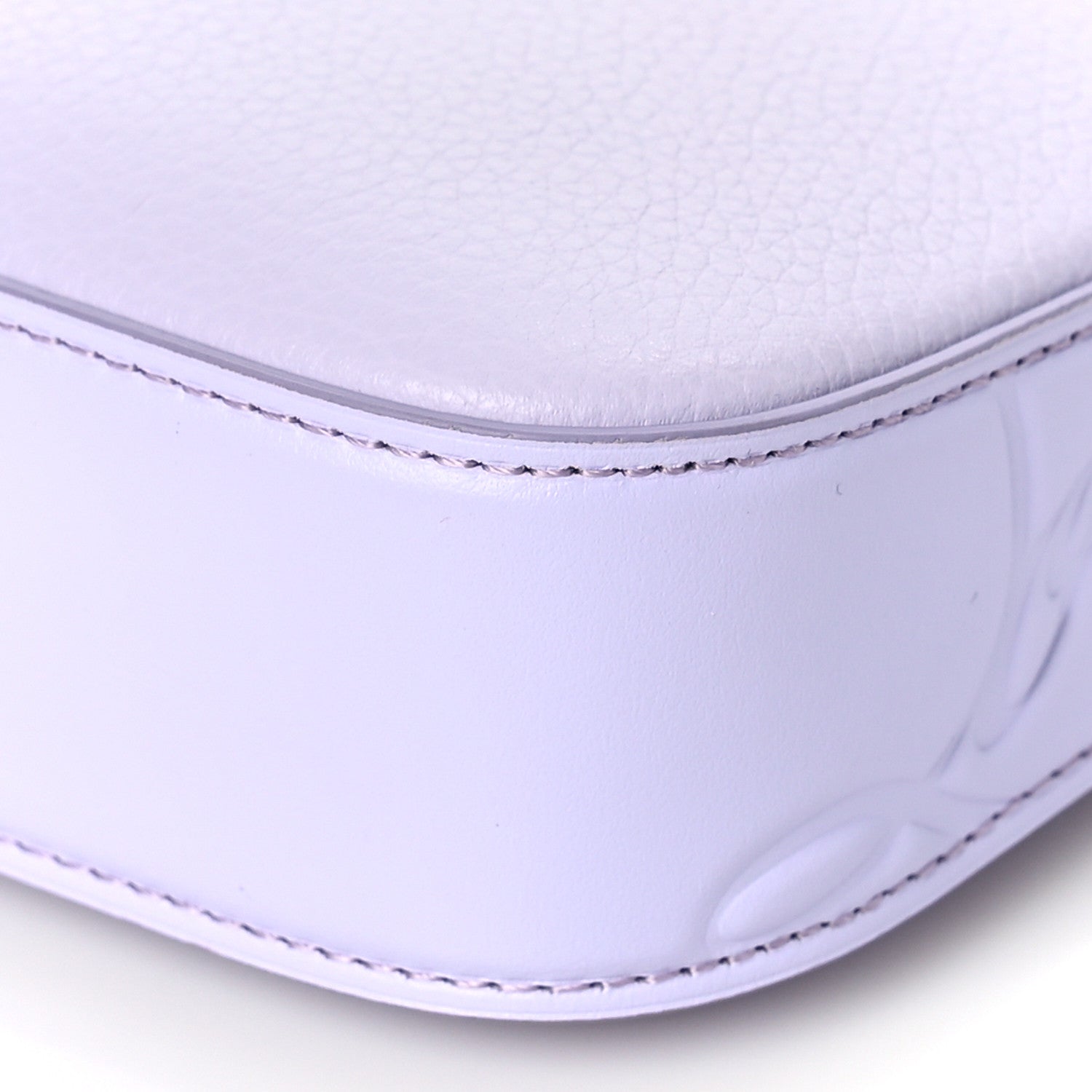 Christian Louboutin Calfskin Empire Loubila Pouch on Chain Lilac Smoke Rosy 7 of 7