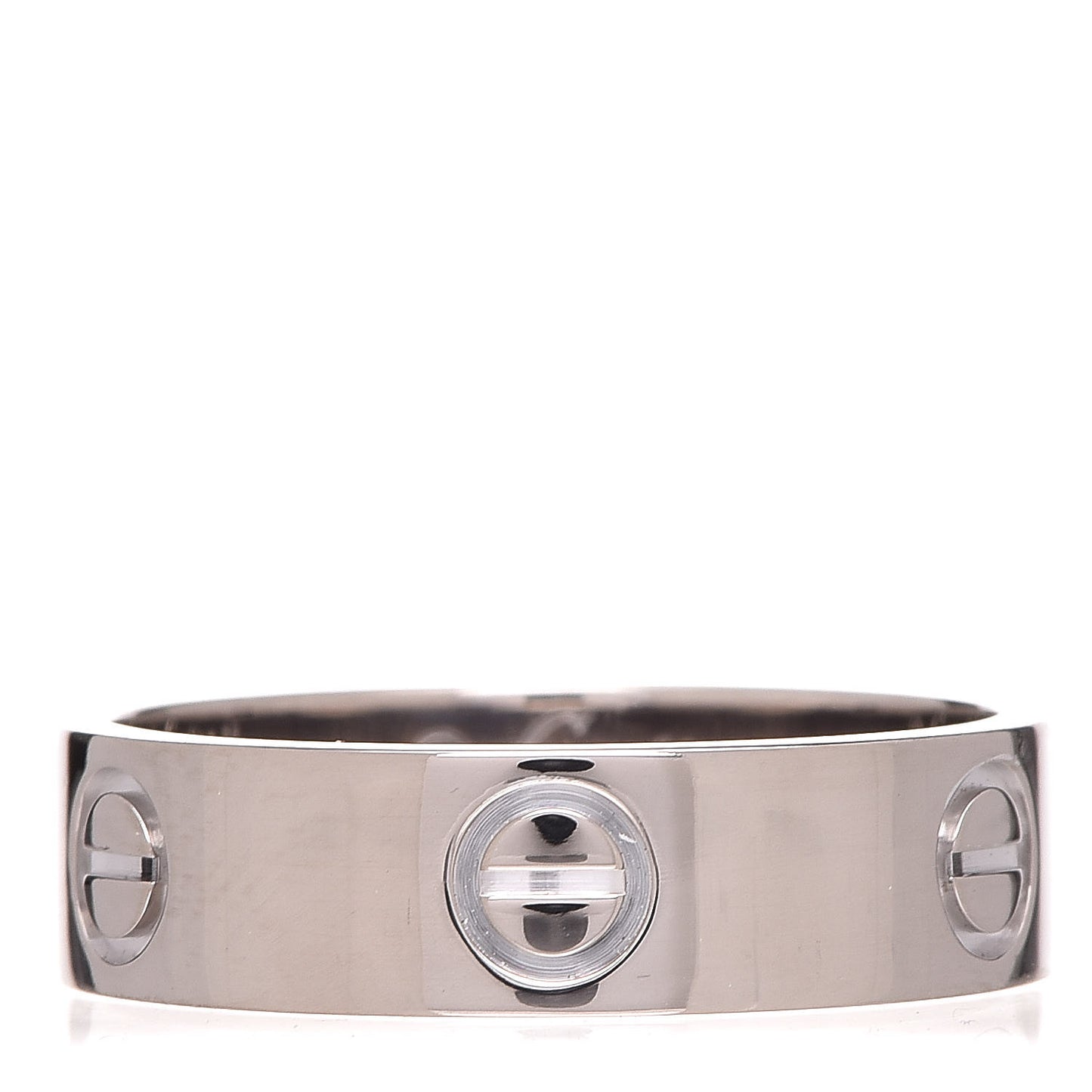 18K White Gold 5.5mm LOVE Ring 57 8