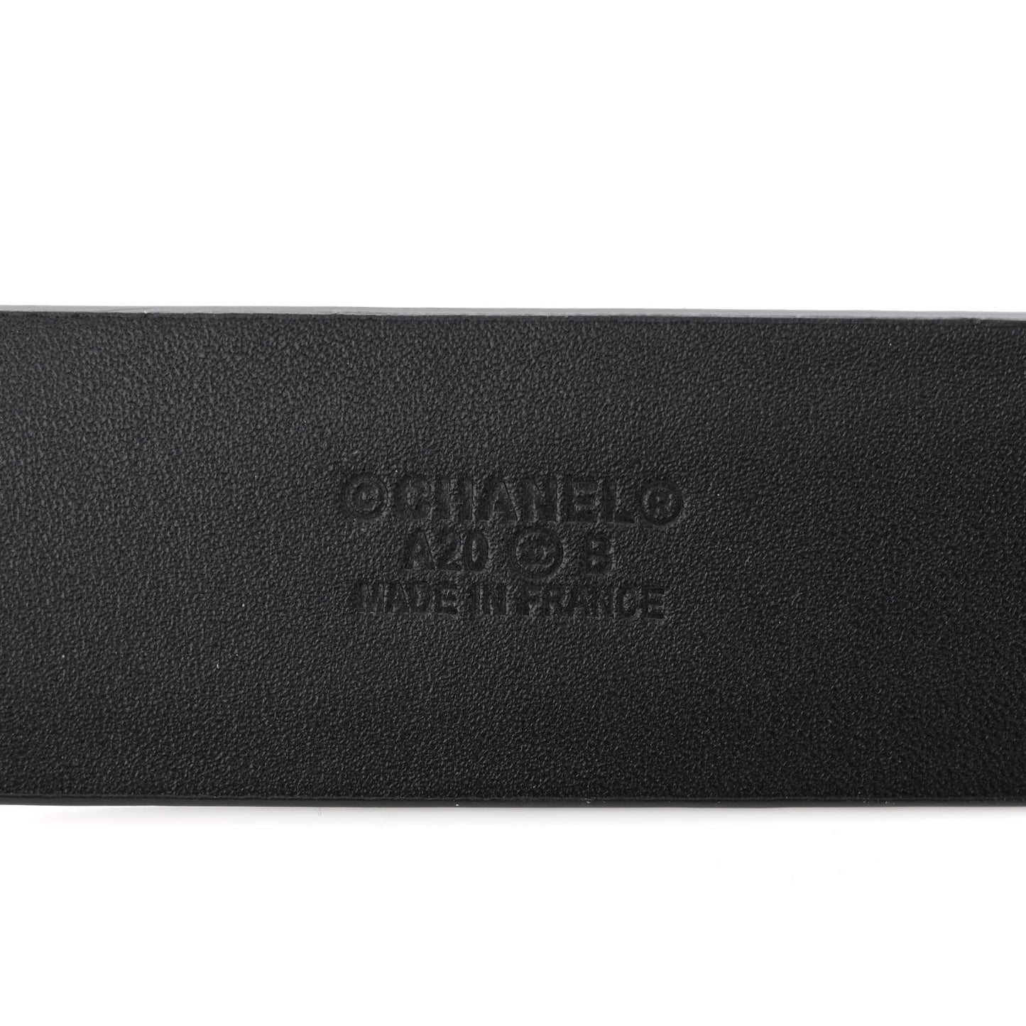 Calfskin Crystal Pearl Caviar CC Belt 90 36 Black