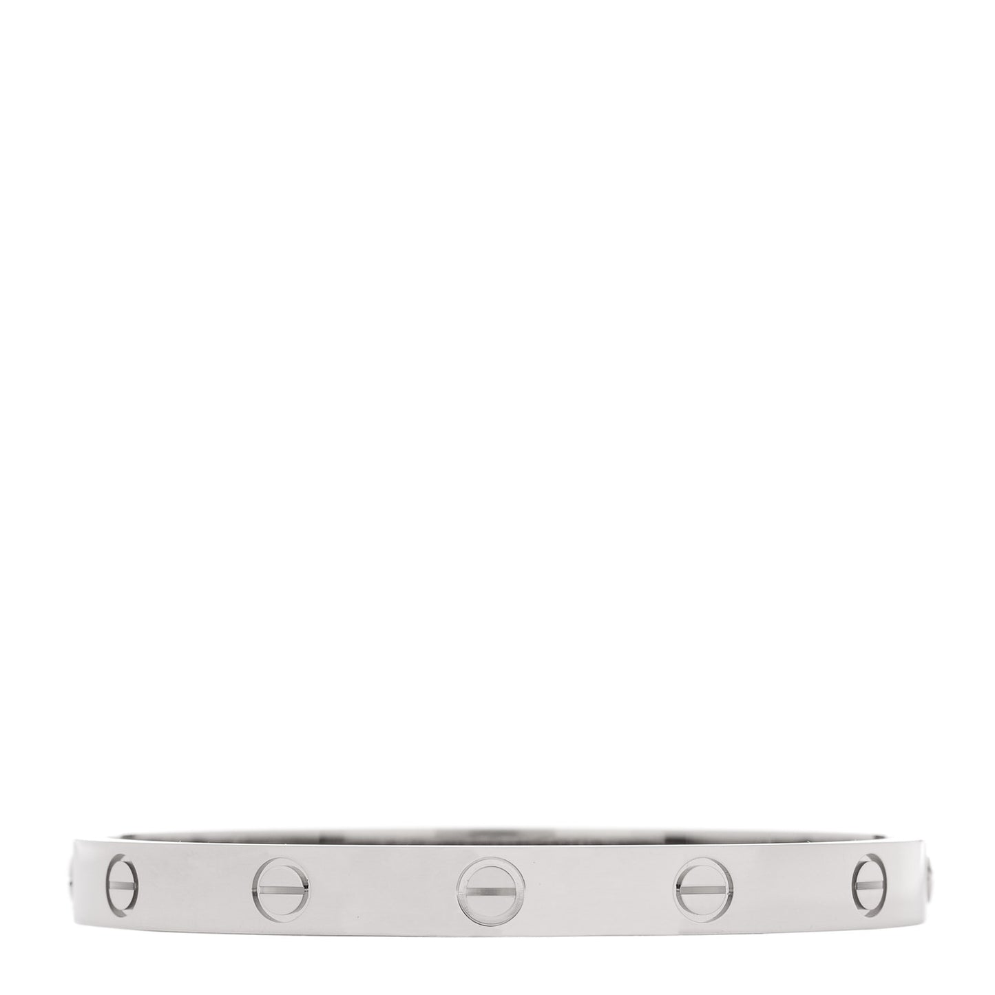 18K White Gold LOVE Bracelet 17