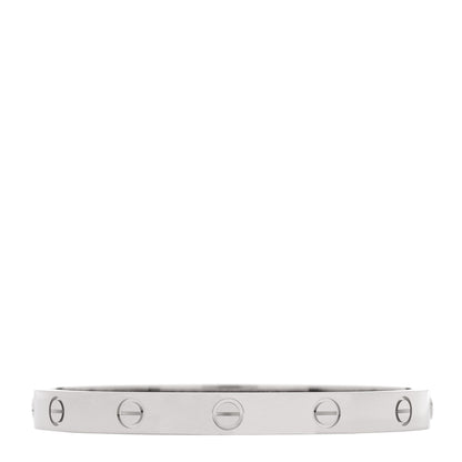 Cartier 18K White Gold LOVE Bracelet 17 2 of 9