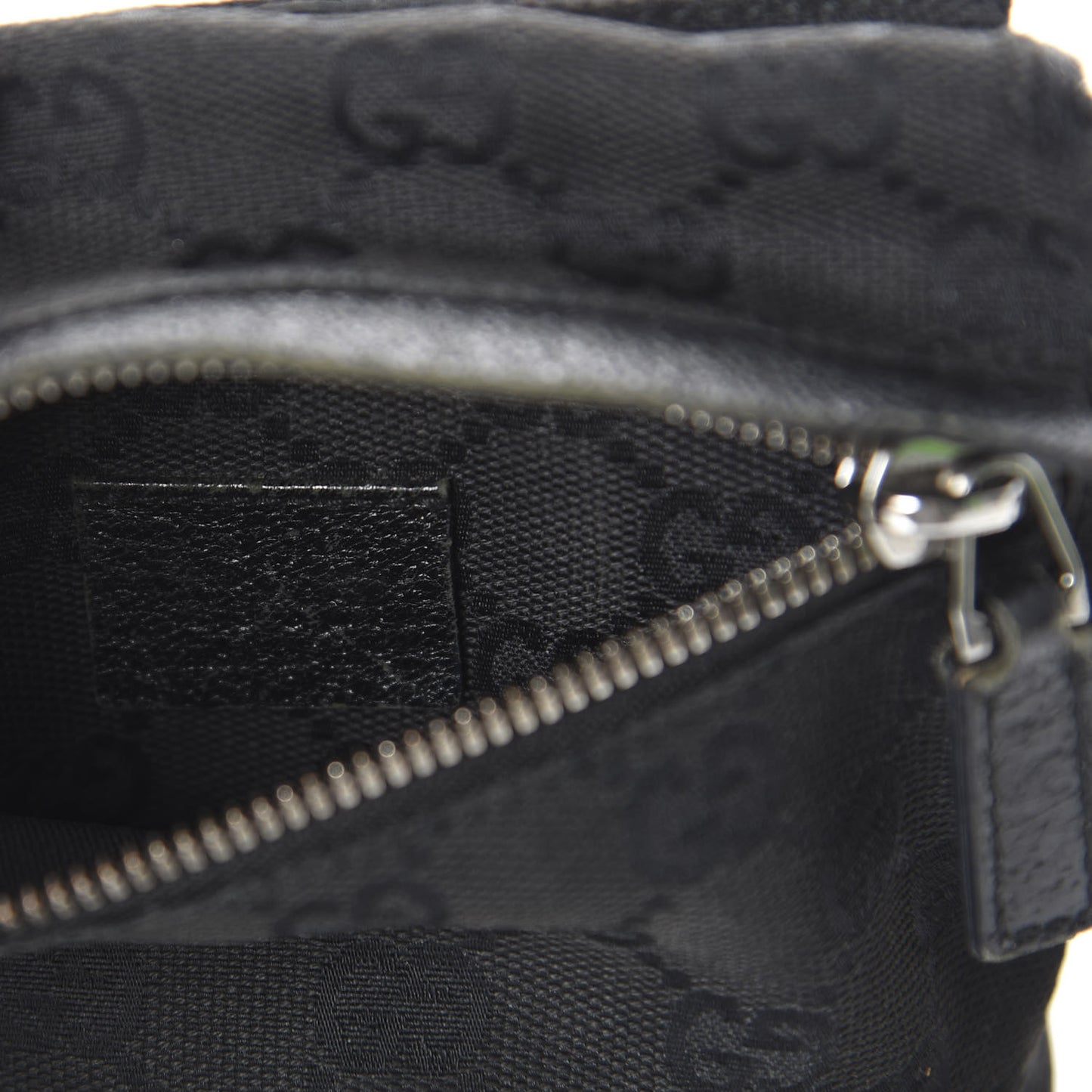 GG Monogram Double Pocket Belt Bag Black