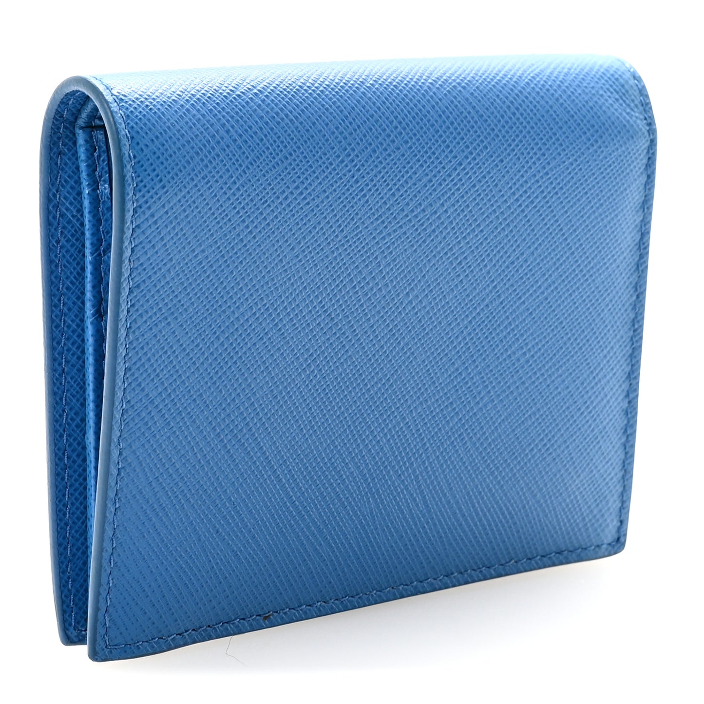 Saffiano Shine Monochrome Bi-Fold Wallet Bleuette