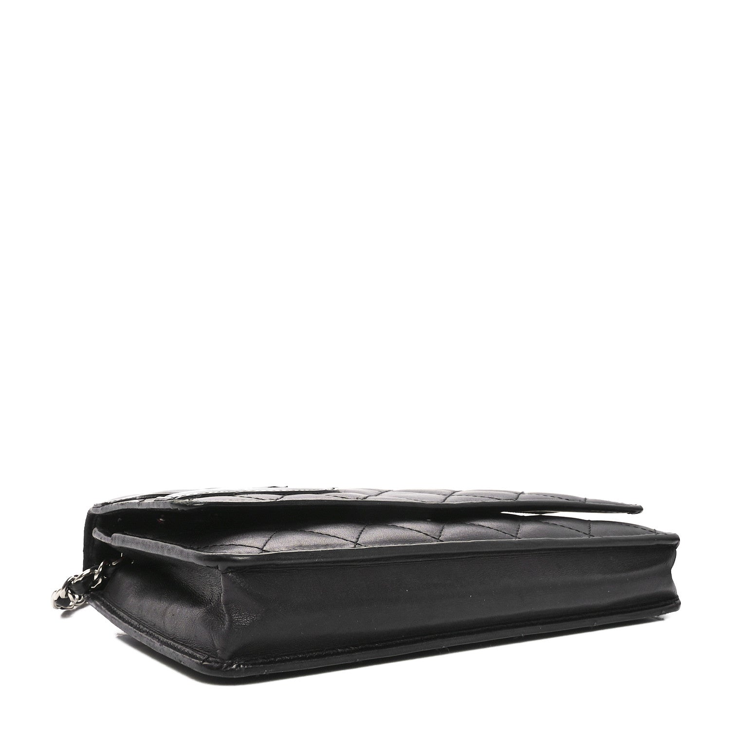 Chanel Calfskin Quilted Cambon Wallet on Chain WOC Black 4 of 13