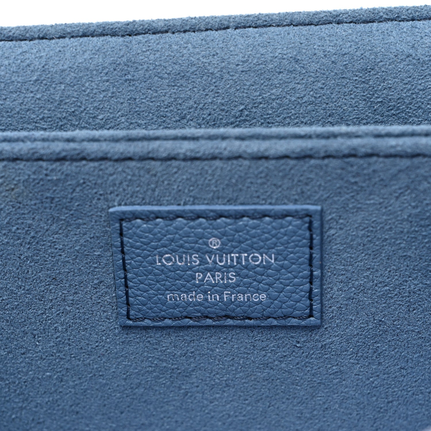 Louis Vuitton Soft Calfskin My Lockme Top Handle Blue Jean Creme 6 of 8