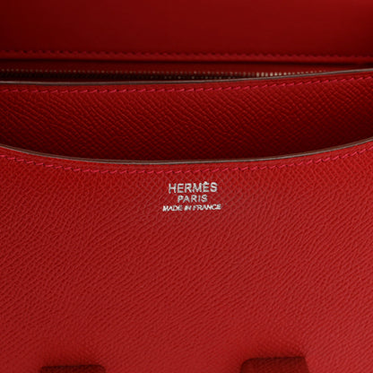 Hermes Epsom Constance 24 Rouge Casaque 6 of 12