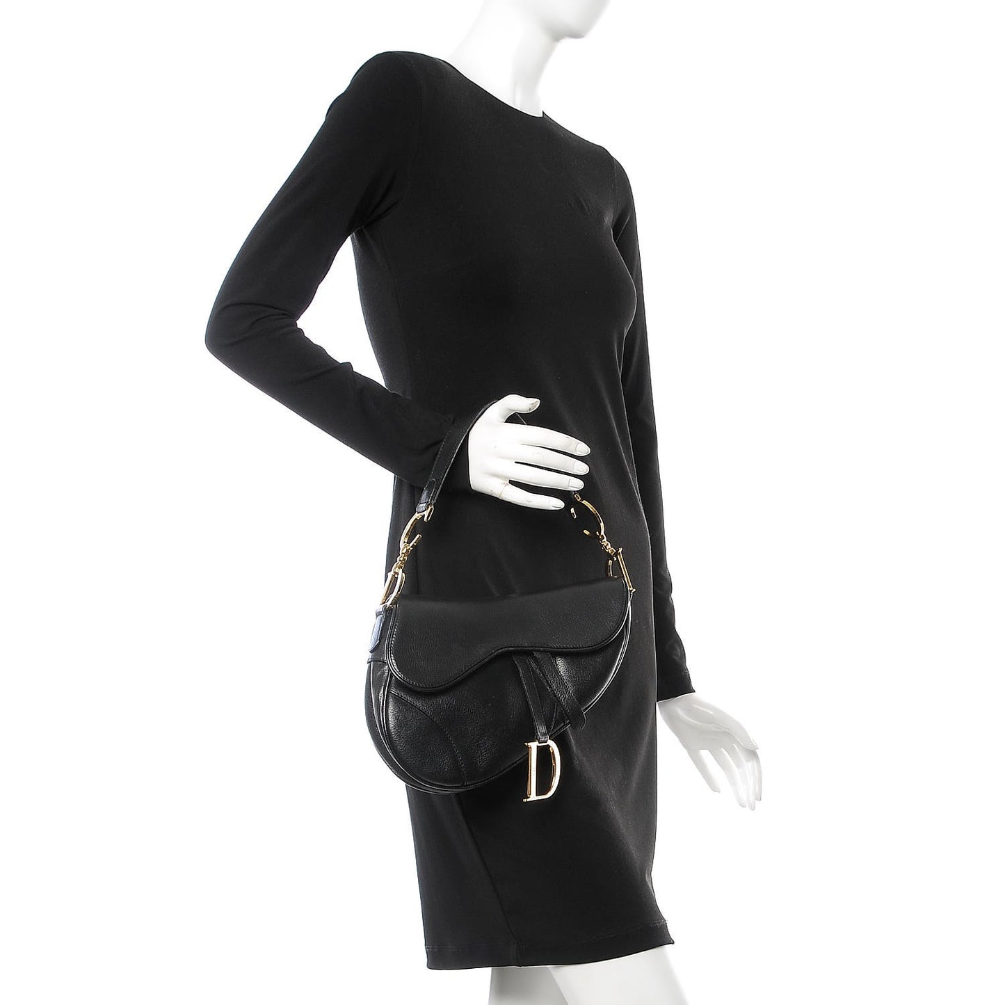 Calfskin Saddle Bag Black
