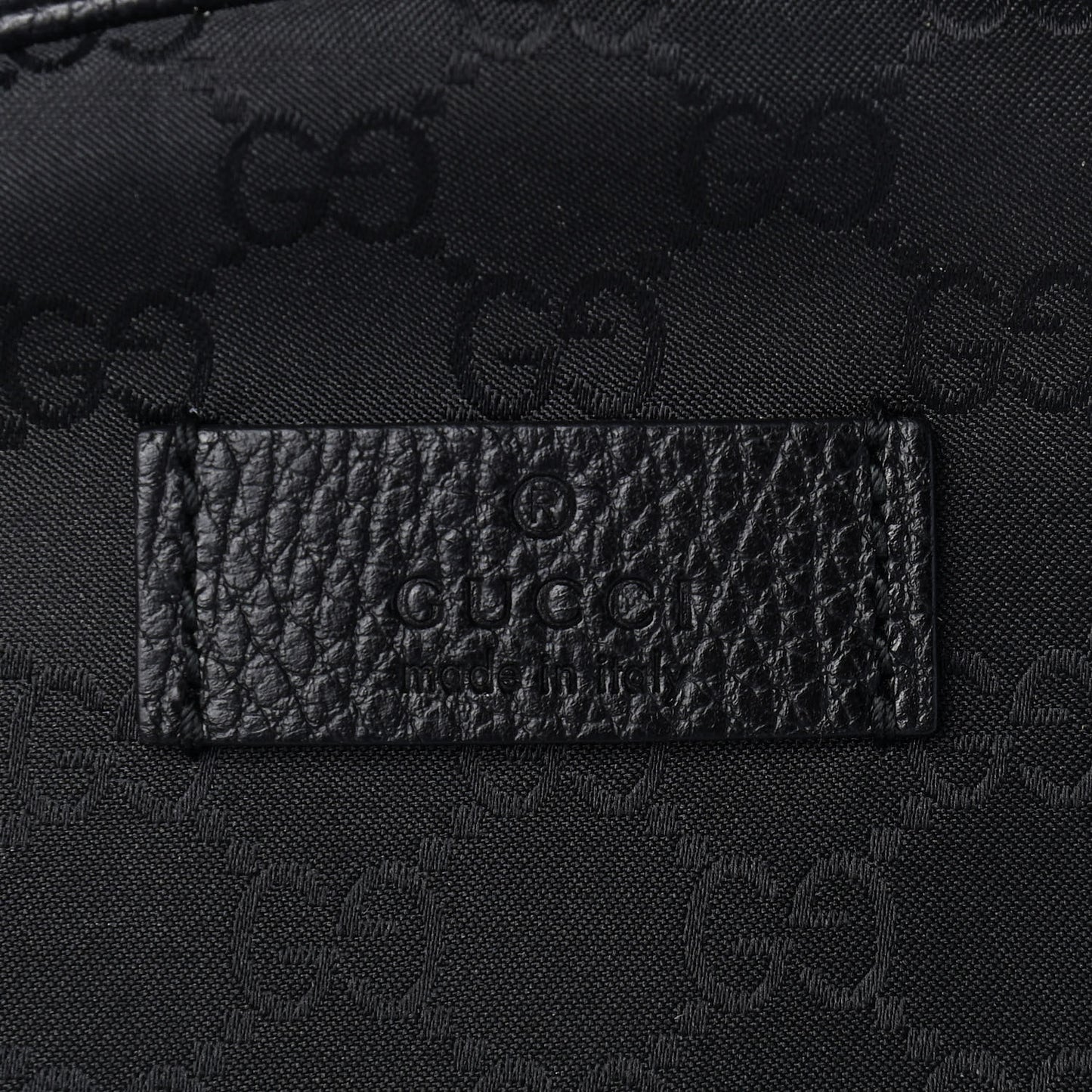 Nylon Monogram Slim Backpack Black