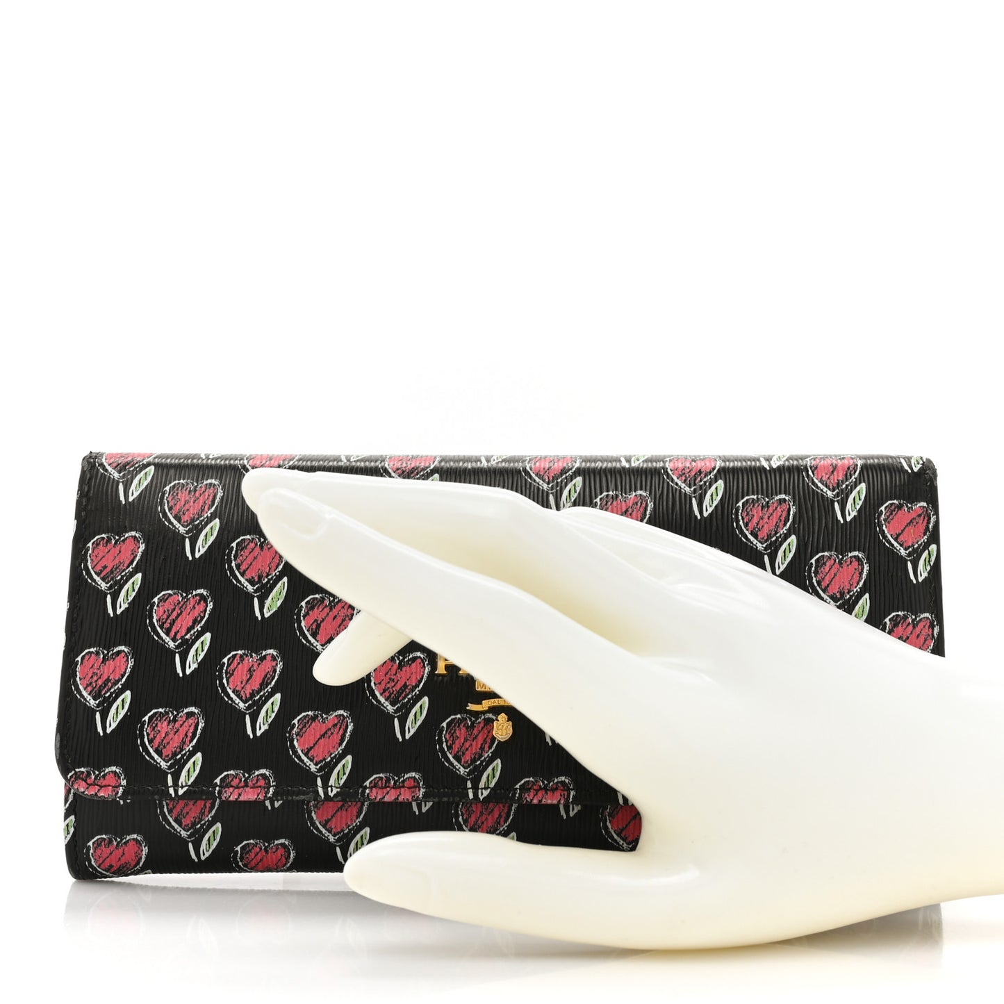 Vitello Move Love Continental Flap Travel Wallet Black