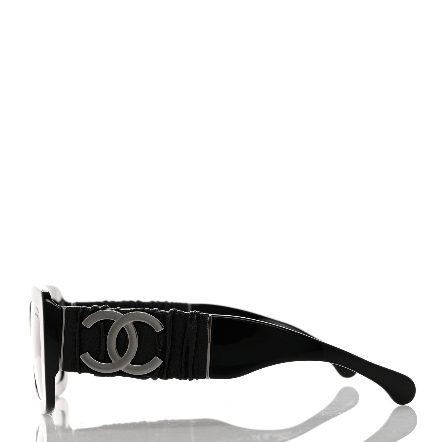 Chanel Acetate Calfskin Polarized Square Sunglasses 5473-Q-A Black 3 of 8