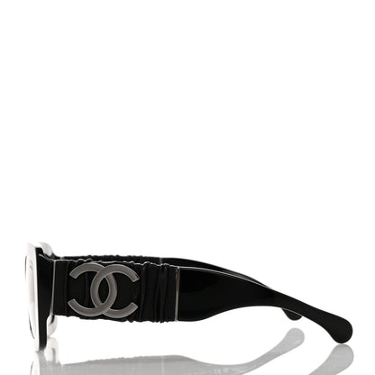 Chanel Acetate Calfskin Polarized Square Sunglasses 5473-Q-A Black 3 of 8