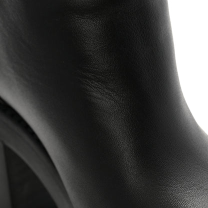 Chanel Calfskin Cap Toe High Boots 35.5 Black 10 of 10