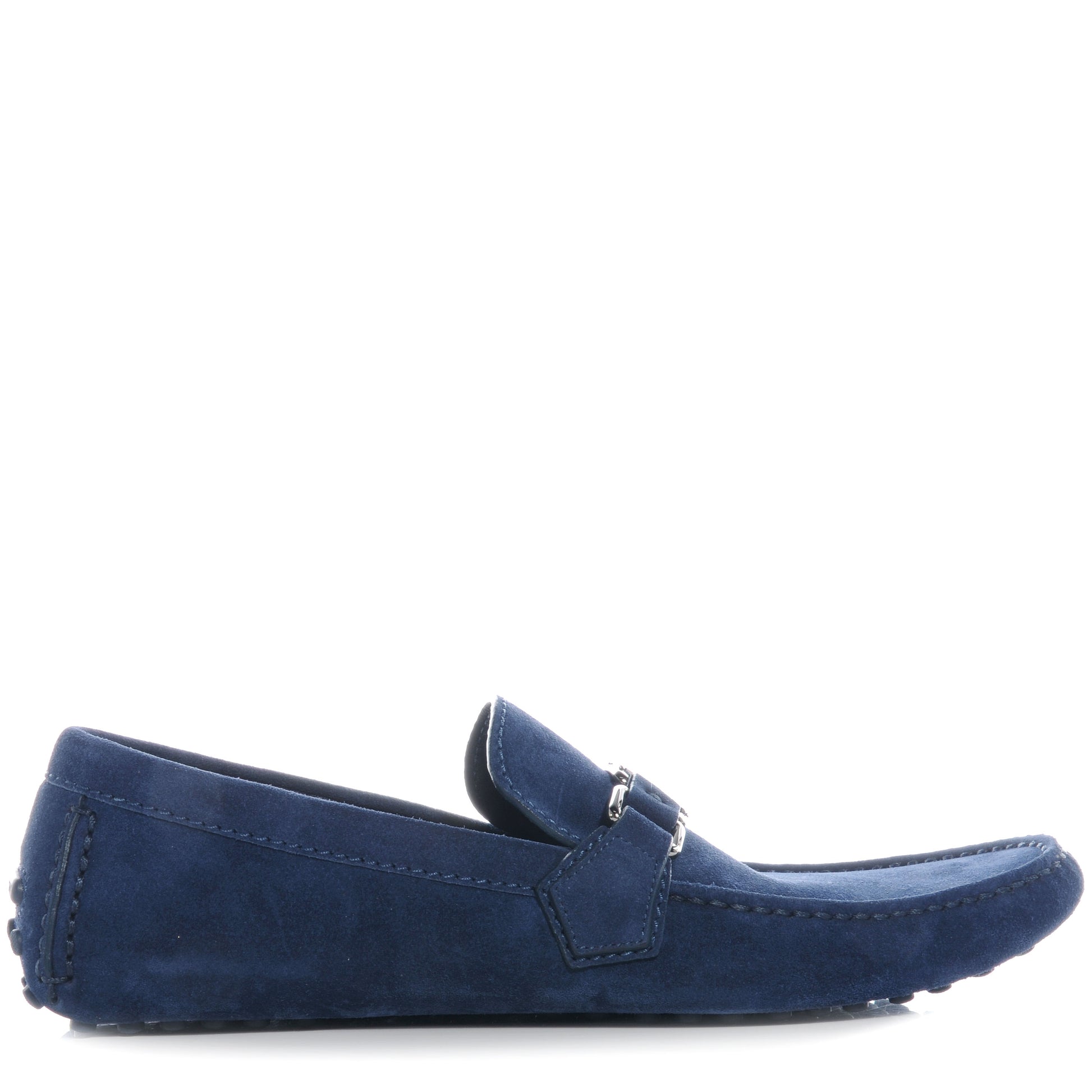 Louis Vuitton Suede Hockenheim Moccasins Blue Jean 7 1 of 7