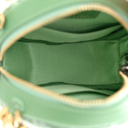 Chanel Sequin Chanel 19 Round Clutch With Chain Green Green 5 of 11