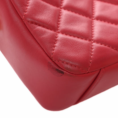 Chanel Lambskin Quilted CC Pearl Crush Camera Case Red 12 of 12