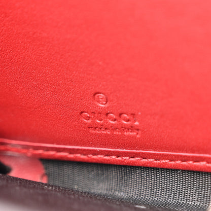 Gucci Calfskin Matelasse GG Marmont Zip Around Wallet Hibiscus Red 6 of 12