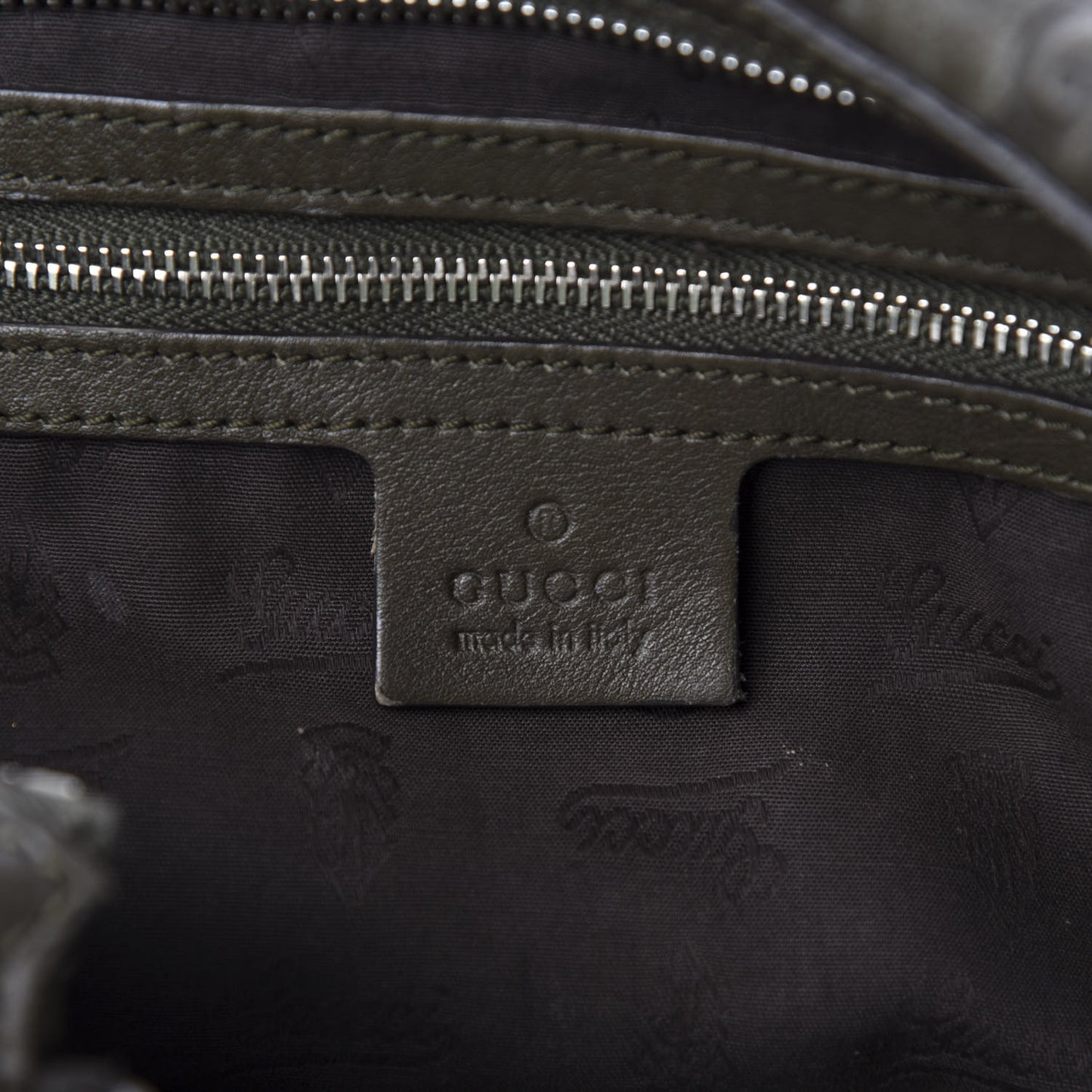 Guccissima Large GG Twins Hobo Olive Green
